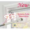 Astina per tende estensibile con ventosa