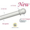Astina per Tende a Vetro Regolabile con Pallina – Estensibile da 39 a 56 cm