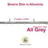 Binario per Tende a Soffitto in Alluminio con Scorrevoli - Scorrimento Manuale