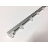 Binario per Tende a Soffitto in Alluminio con Scorrevoli - Scorrimento Manuale
