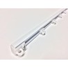 Binario per Tende a Soffitto in Alluminio con Scorrevoli - Scorrimento Manuale