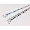 Binario per Tende a Soffitto in Alluminio con Scorrevoli - Scorrimento Manuale