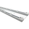 Binario per Tende Doppio a Soffitto in Alluminio Bianco con 2 Canali