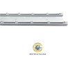 Binario per Tende Doppio a Soffitto in Alluminio Bianco con 2 Canali