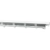 Binario per Tende Doppio a Soffitto in Alluminio Bianco con 2 Canali