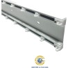 Binario per tende doppio a soffitto in alluminio bianco con 2 canali (largh. 75 mm)