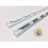 Binario per Tende a Soffitto in Alluminio con Scorrevoli - Scorrimento Manuale