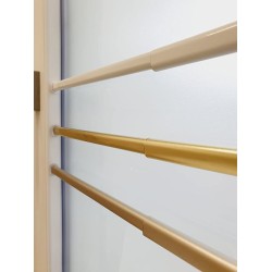 Astina a molla per tenda a vetro – bastoncino estensibile a pressione regolabile da 60 a 90 cm