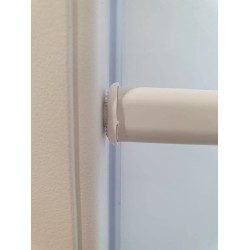 Astina a molla per tenda a vetro – bastoncino estensibile a pressione regolabile da 60 a 90 cm