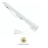 Binario americano estensibile bianco con corda - bastone per tende a soffitto o parete