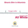 Binario per tende a soffitto in alluminio bianco, nero, argento – con scorrevoli Binario per tende a soffitto in alluminio bianco, nero, argento – con scorrevoli