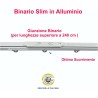 Binario per tende a soffitto in alluminio bianco, nero, argento – con scorrevoli Binario per tende a soffitto in alluminio bianco, nero, argento – con scorrevoli