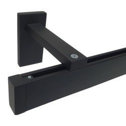 Binario per tende Minimal nero a soffitto o parete