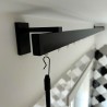 Binario per tende Minimal nero a soffitto o parete