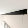Binario per tende Minimal nero a soffitto o parete