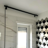 Binario per tende Minimal nero a soffitto o parete