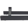 Doppio binario per tende nero Minimal a soffitto o parete - Made in Italy