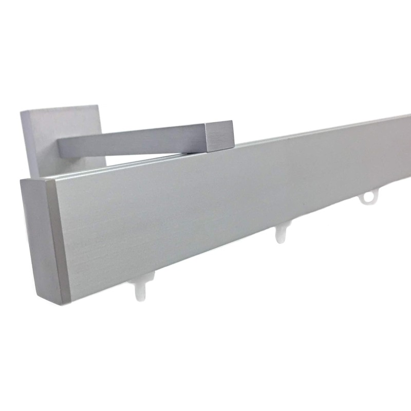 Binario per tende Minimal alluminio, scorrimento strappo/corda, a parete o soffitto