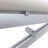 Binario per tende Minimal alluminio, scorrimento strappo/corda, a parete o soffitto