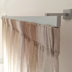 Binario per tende Minimal alluminio, scorrimento strappo/corda, a parete o soffitto