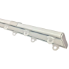 Binario doppio per tende a soffitto bianco 2 canali in alluminio | Global Corporation