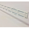 Binario doppio per tende a soffitto bianco 2 canali in alluminio | Global Corporation