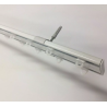 Binario doppio per tende a soffitto bianco 2 canali in alluminio | Global Corporation