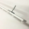 Binario singolo per tende a soffitto bianco in alluminio L42mm | Global Corporation