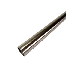Bastone per tenda sfera acciaio satinato diametro 20