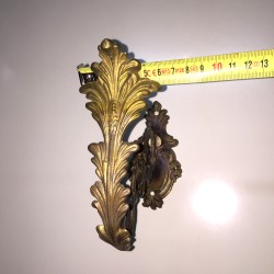 Fermatenda Foglia Heritage in ottone