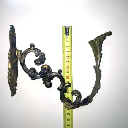 Fermatenda Foglia Heritage in ottone
