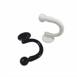 Gancio per tende Got Ø45 a pallina bianco o nero