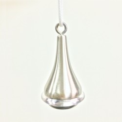 Tendicorda Campanella in ottone e finitura acciaio 80mm Ø40