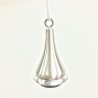Tendicorda Campanella in ottone e finitura acciaio 80mm Ø40