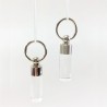 Tendicorda cilindro in acciaio e plexiglass trasparente 11cm Ø20mm
