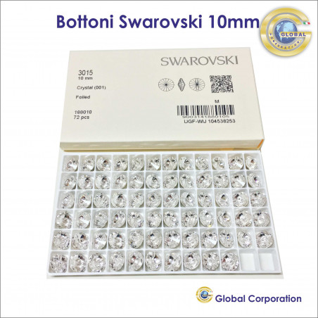 Bottoni Swarovski Ø 10