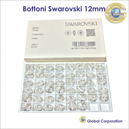Bottoni Swarovski Ø 12