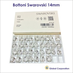 Bottoni cristalli Swarovski Ø14 - scatola da 36 pz