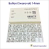 Bottoni cristalli Swarovski Ø14 - scatola da 36 pz