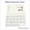 Bottoni cristalli Swarovski Ø16 - scatola da 24 pz