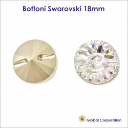 Bottoni Swarovski Ø 18