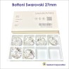 Bottoni cristalli Swarovski Ø27 - scatola da 8 pz