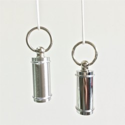 Tendicorda cilindro liscio in acciaio 75mm Ø25