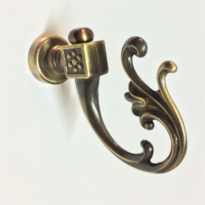 Gancio per tende in ottone bronzato 60mm