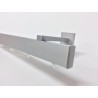 Binario per tende Minimal alluminio, scorrimento onda-wave, a parete o soffitto