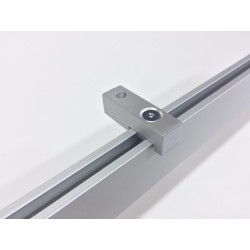 Binario per tende Minimal alluminio, scorrimento onda-wave, a parete o soffitto