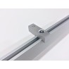 Binario per tende Minimal alluminio, scorrimento onda-wave, a parete o soffitto