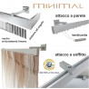 Binario per tende Minimal alluminio, a parete o soffitto