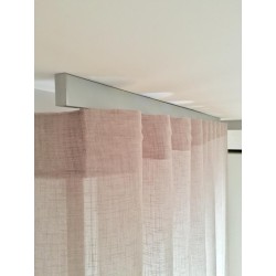 Binario per tende Minimal alluminio, scorrimento onda-wave, a parete o soffitto