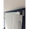 Binario per tende Minimal alluminio, sistema onda-wave, a parete o soffitto